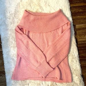 Pink over the shoulder sweater size Large from Francesca